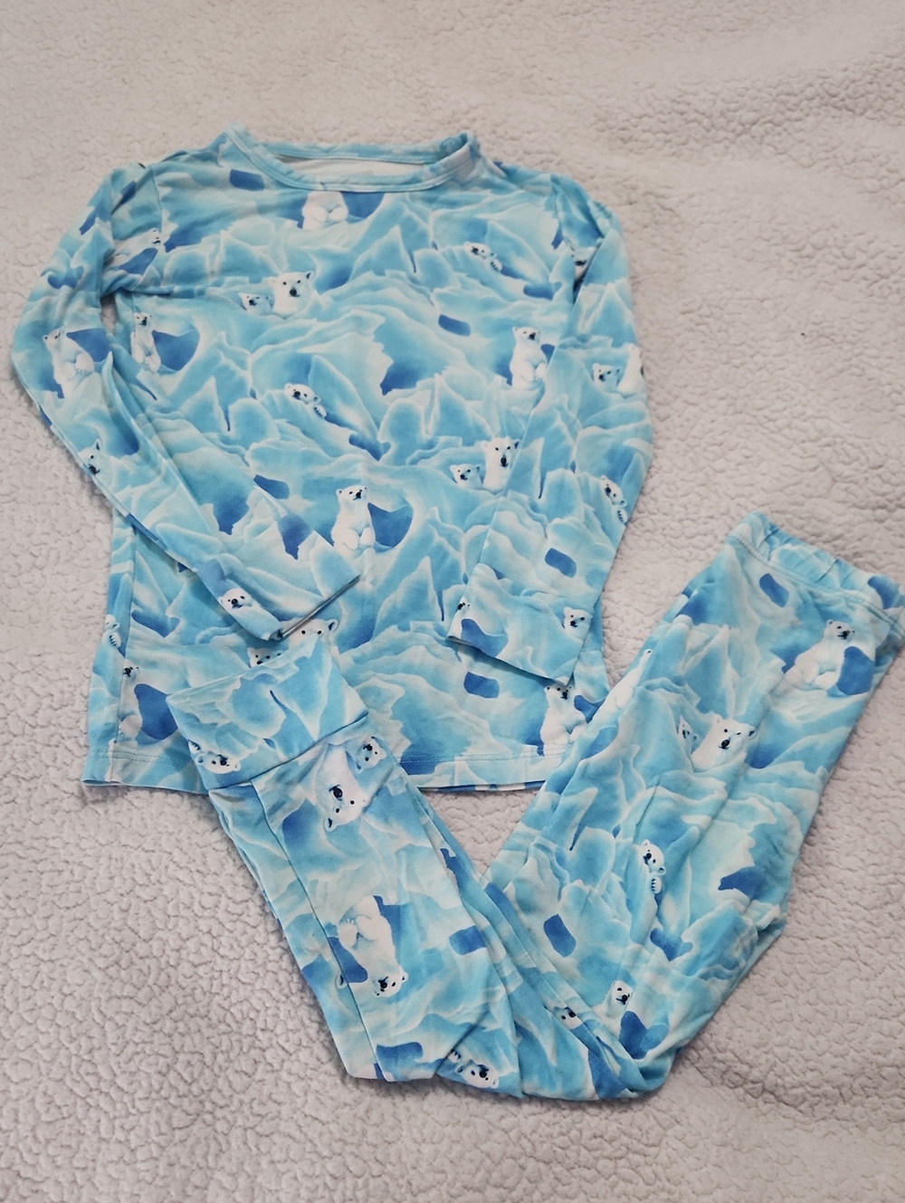 Muse Threads bamboo Polar Bear Pajama Set Size 5